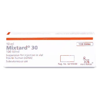 Mixtard 100 Iu/Ml Vial 10 Ml Ref