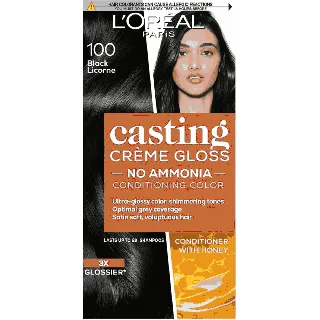 Loreal Hair Color Casting Creme Gloss No Ammonia Black 100