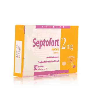 Septofort 2 Mg Lozenges Honey Lemon 24 P