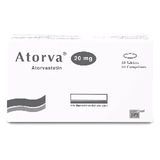 ATORVA 20 MG TABLET 30P