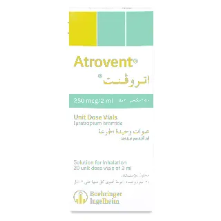 ATROVENT 250 MCG/2ML INHALER SOLUTION 20P