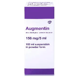 AUGMENTIN 156 MG/5 ML SUSPENSION 100 ML