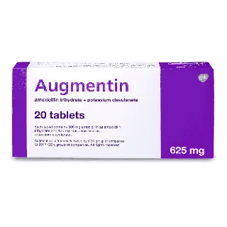 AUGMENTIN 625 MG TABLET 20P