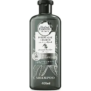 Herbal Essence Biorenew Hair Shampoo Real Potanicals Strength Builder Bamboo Aloevera 400 Ml