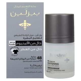 Beesline Deodorant Roll On Whitening For Men Zero Aluminum 24Hr 50 Ml