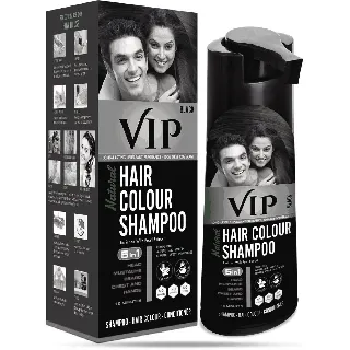 Vip Hair Color Shampoo 5 In 1 Black 180 Ml