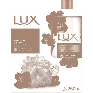Lux Shower Gel Magical Orchid 250 Ml+Loof