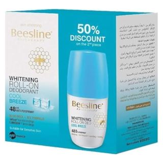 Beesline Deodorant Roll On Whitening Cool Breeze 50 Ml 2P 1+ 50% Off Offer