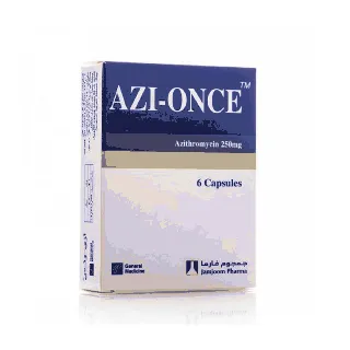 AZI-ONCE 250 MG CAPSULE 6P