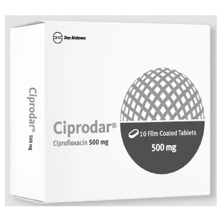 CIPRODAR 500 MG TABLET 10P