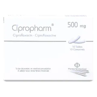 CIPROPHARM 500 MG TABLET 10P