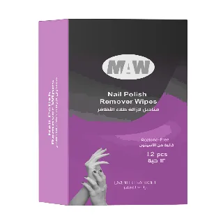 Maw Nail Polish Removal Wipes Lavender Fragrance 12 P 48C