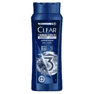 Clear Hair Shampoo Men Active Cleaning 3 In 1 600/700 Ml