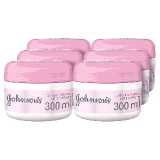 Johnson Soft Face And Body Cream For Dry To Very Dry Skin 300 Ml 3+3 Free Offer