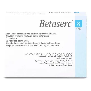 BETASERC 8 MG TABLET 100P
