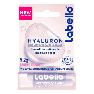 Labello Lip Balm Hyaluron Moisture Sheer Rose 5.2 Gm 24 C