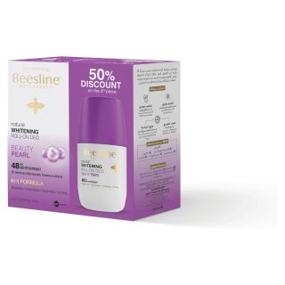 Beesline Deodorant Roll Beauty Pearl Whitening 50 Ml (1+50% Disc) Offer