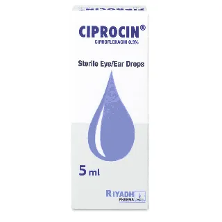 CIPROCIN 0.3% EYE & EAR DROP 5 ML