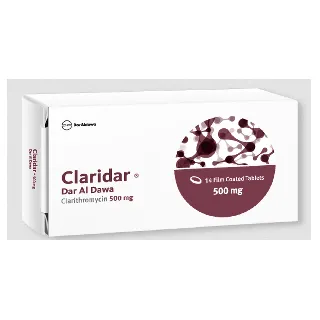 CLARIDAR 500 MG TABLET 14P