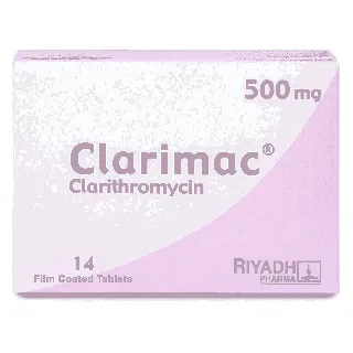 CLARIMAC 500 MG TABLET 14P