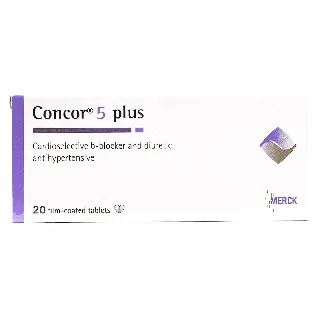 CONCOR-PLUS 5/12.5 MG TABLET 20P