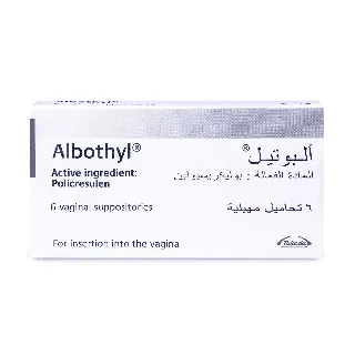 ALBOTHYL 90 MG VAGINAL SUPPOSITORY 6P