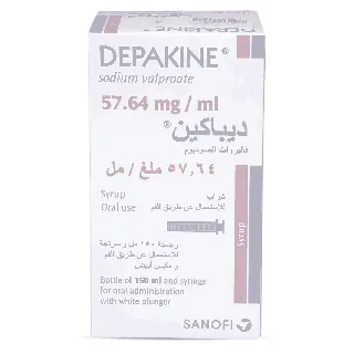 DEPAKINE 57.64 MG/ML SYRUP 150 ML