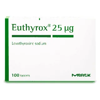 EUTHYROX 25 MCG TABLET 100P