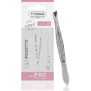 Titania Tweezers Gold Silver Curved B/1060