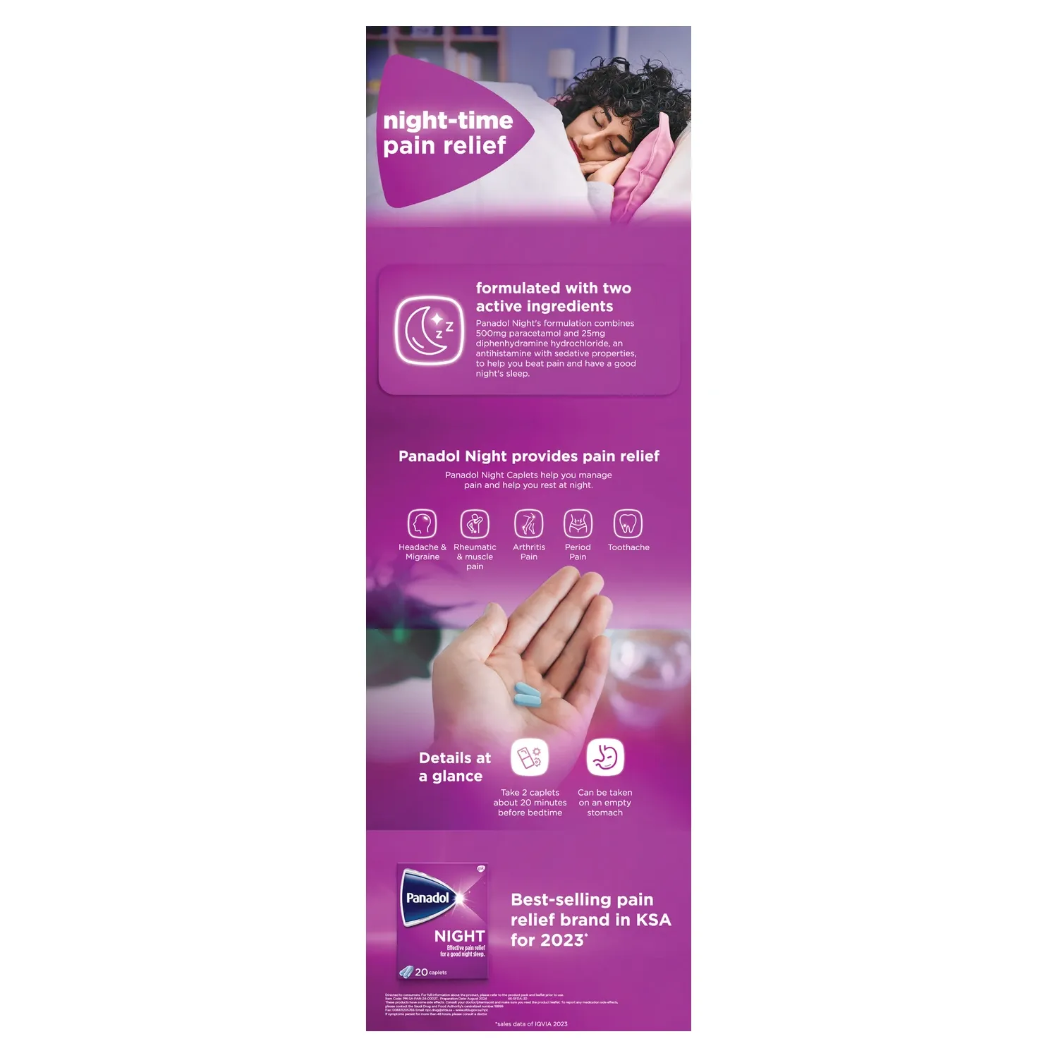 Panadol Night Caplet 20P 144 C - Image 3